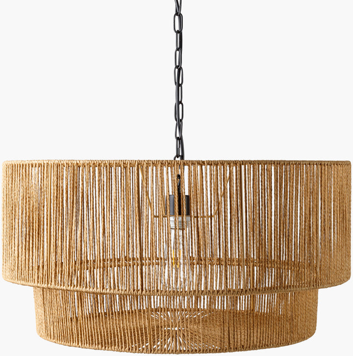 Natural Woven Oribe Ceiling Light