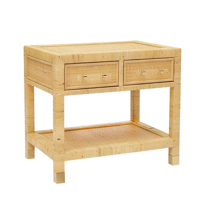 Mara Natural Rattan Nightstand