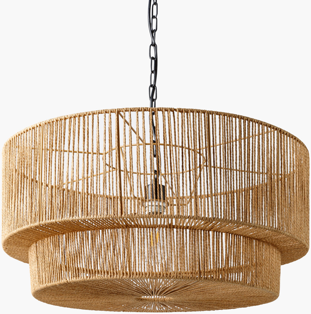 Natural Woven Oribe Ceiling Light