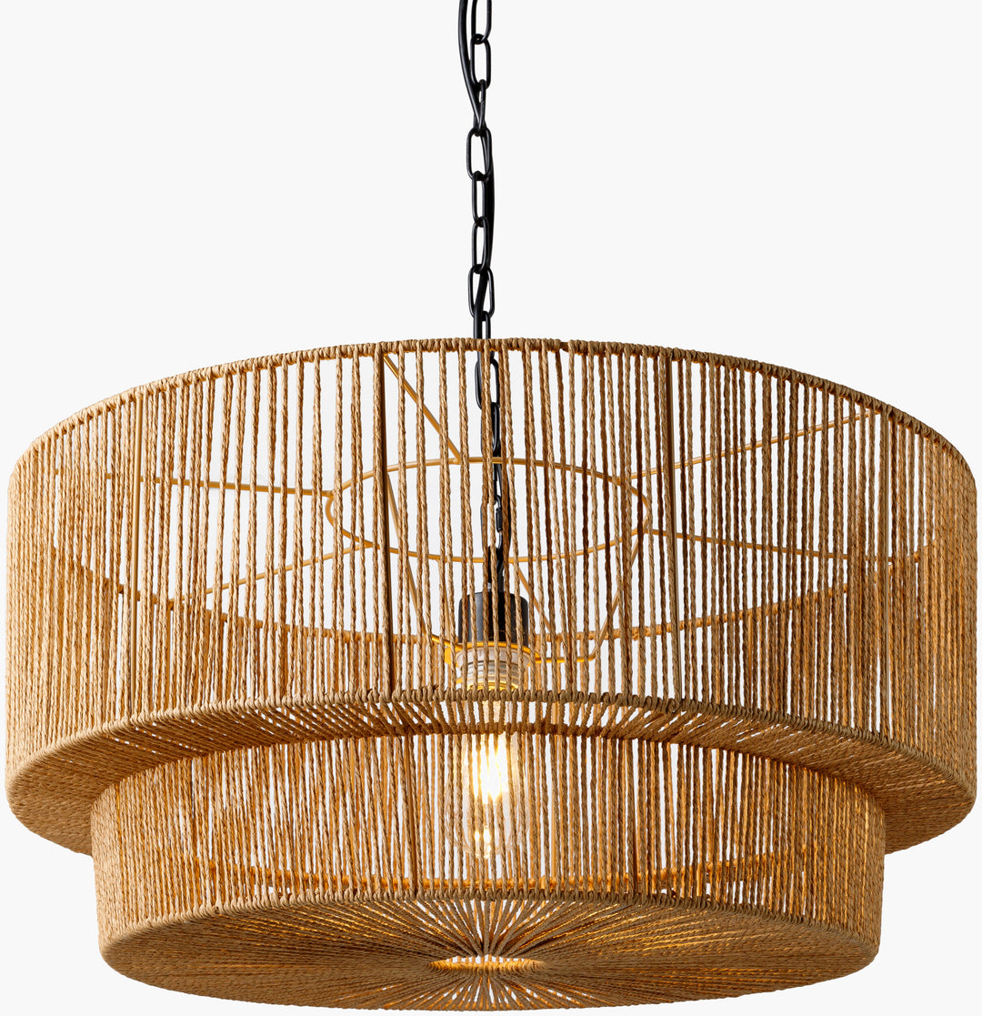 Natural Woven Oribe Ceiling Light