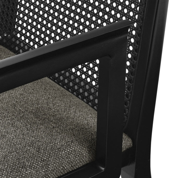 Cana Black and Gray Dining Armchair