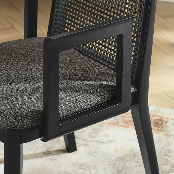 Cana Black and Gray Dining Armchair