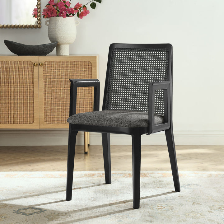 Cana Black and Gray Dining Armchair