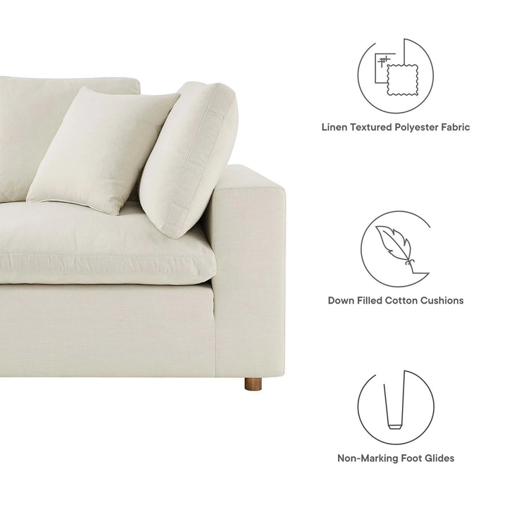 Canon Down Filled Overstuffed 5 Piece Sectional