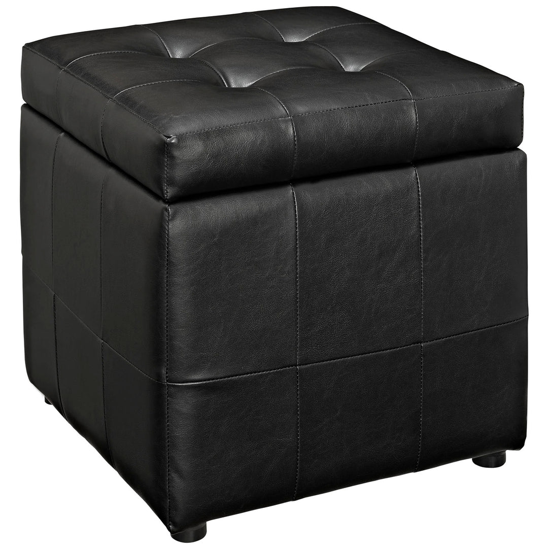 Vista Storage Vinyl Ottoman