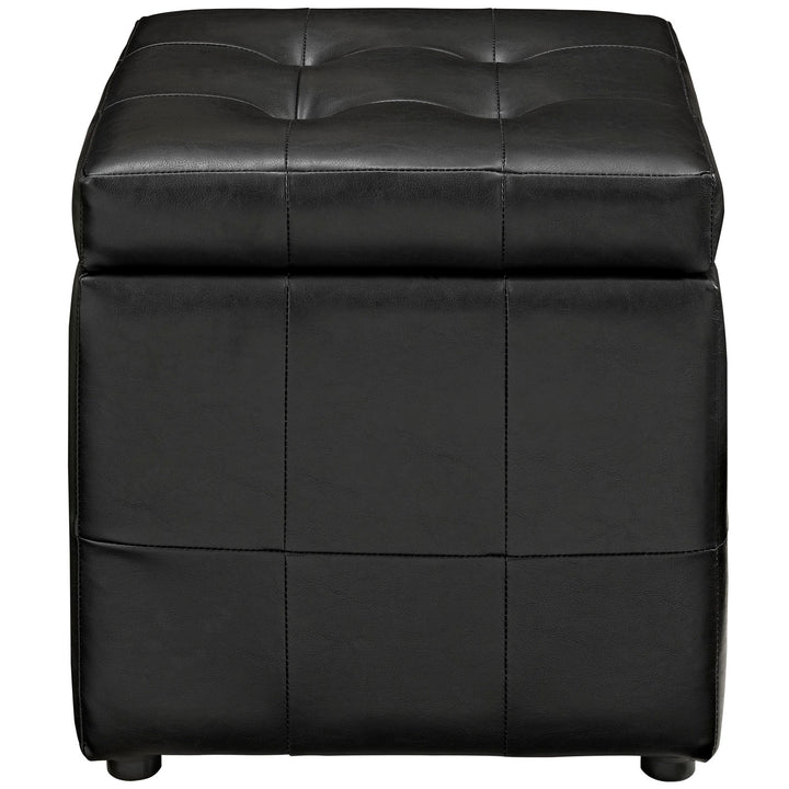 Vista Storage Vinyl Ottoman