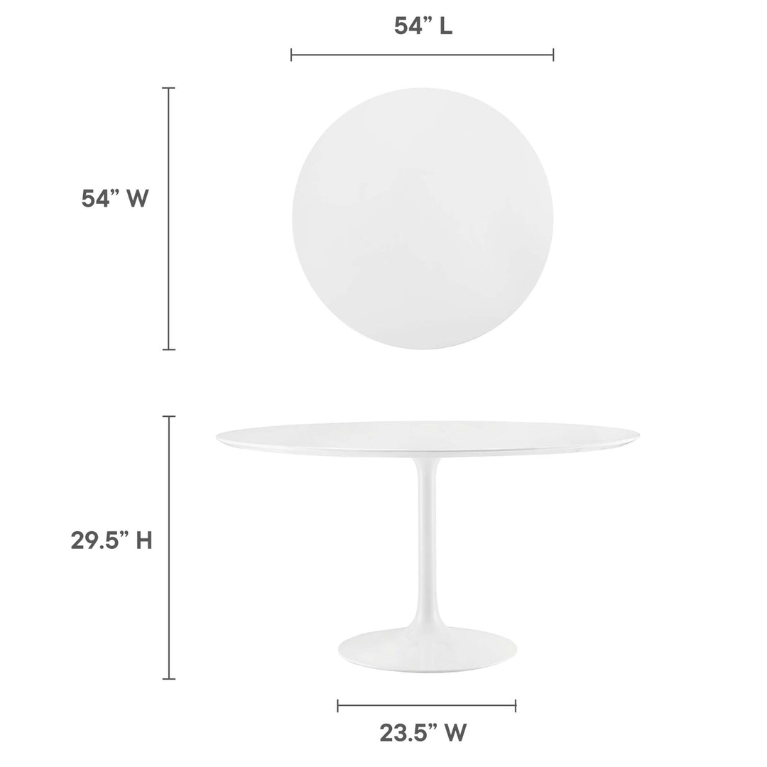 Landon 54" Round Wood Top Dining Table