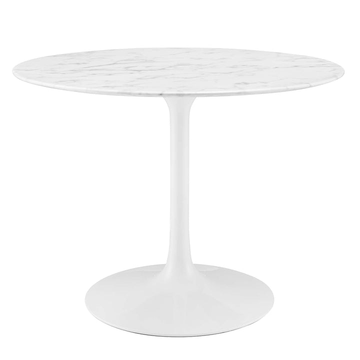 Luna 40" Round Replica Marble Dining Table