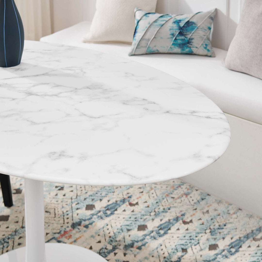 Luxe 54" Oval Onyx Dining Table