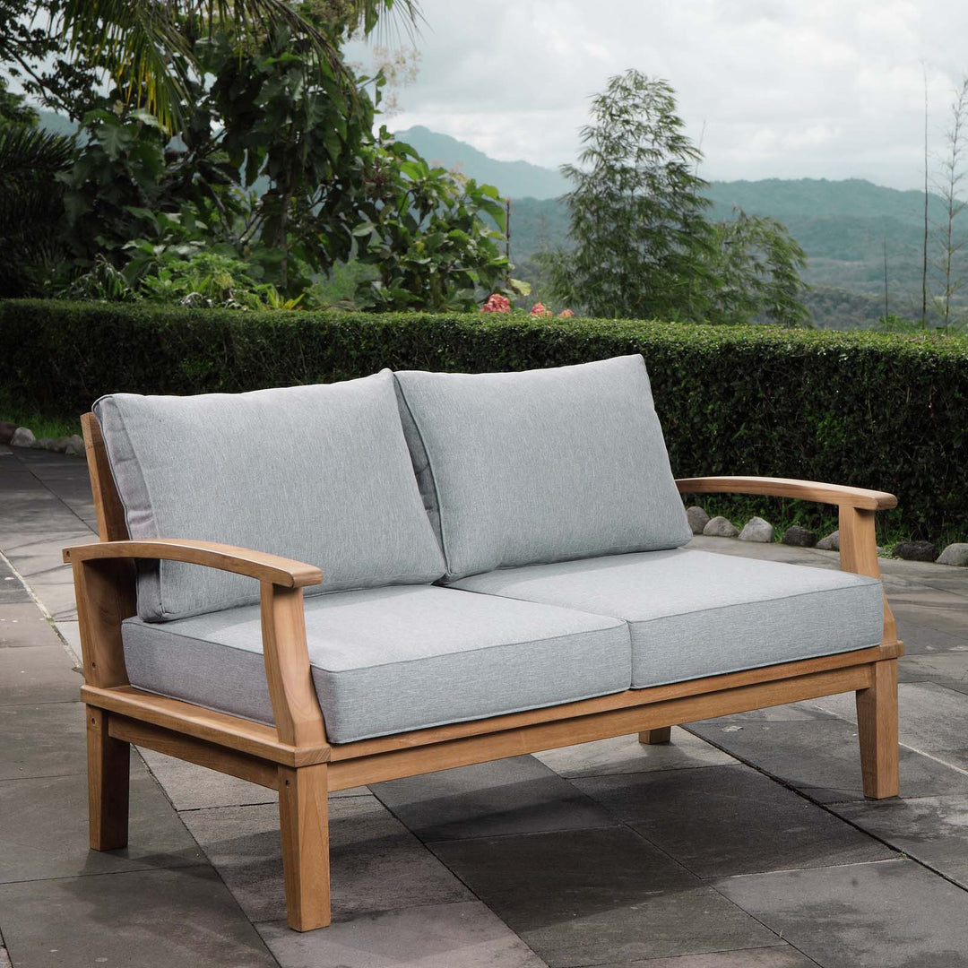 Malibu Outdoor Patio Teak Loveseat