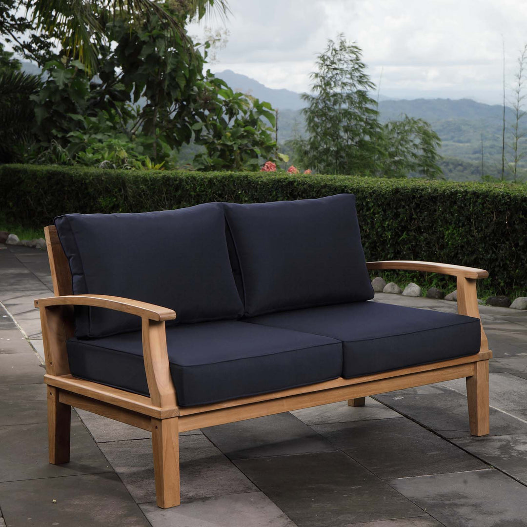 Malibu Outdoor Patio Teak Loveseat