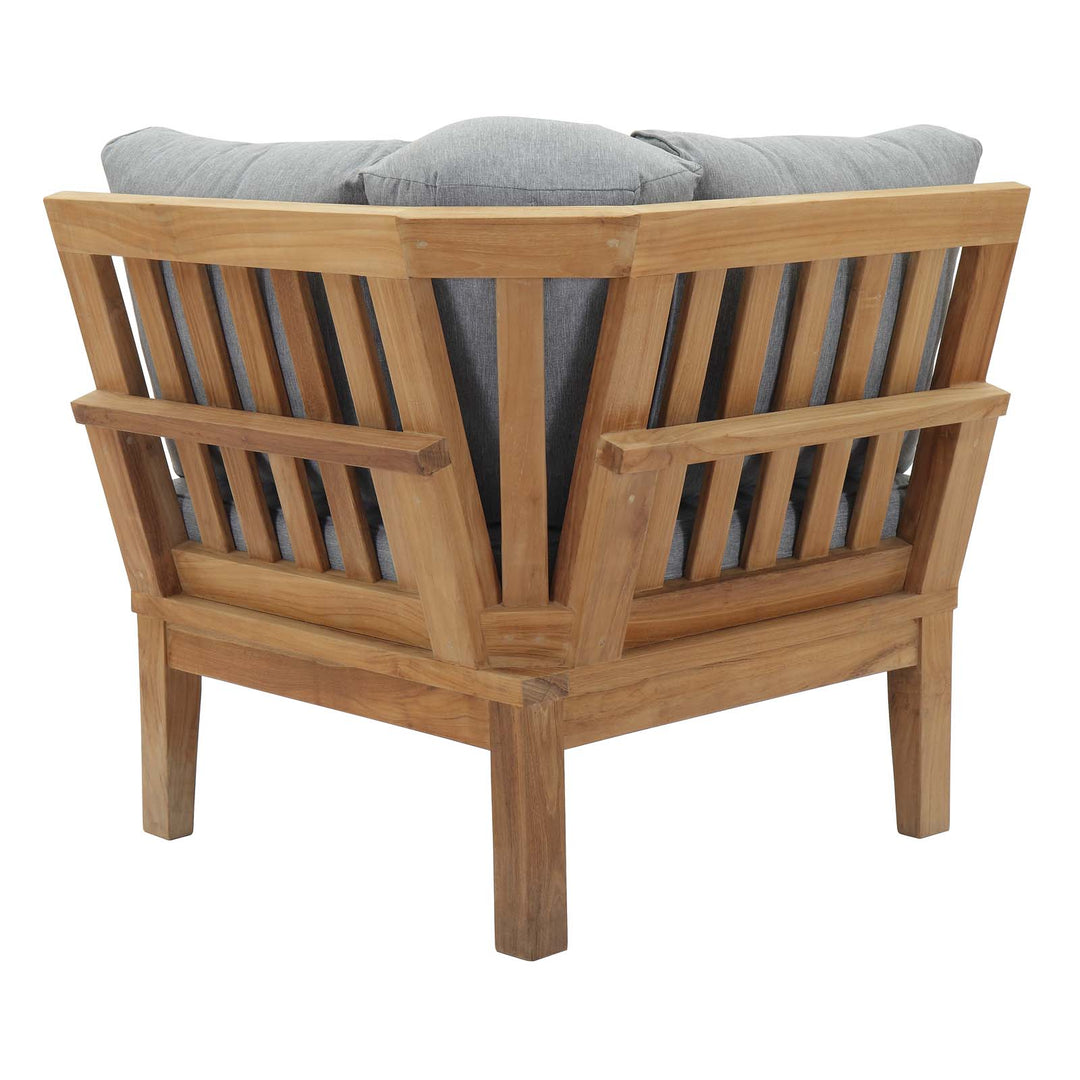 Malibu Outdoor Patio Teak Corner Sofa