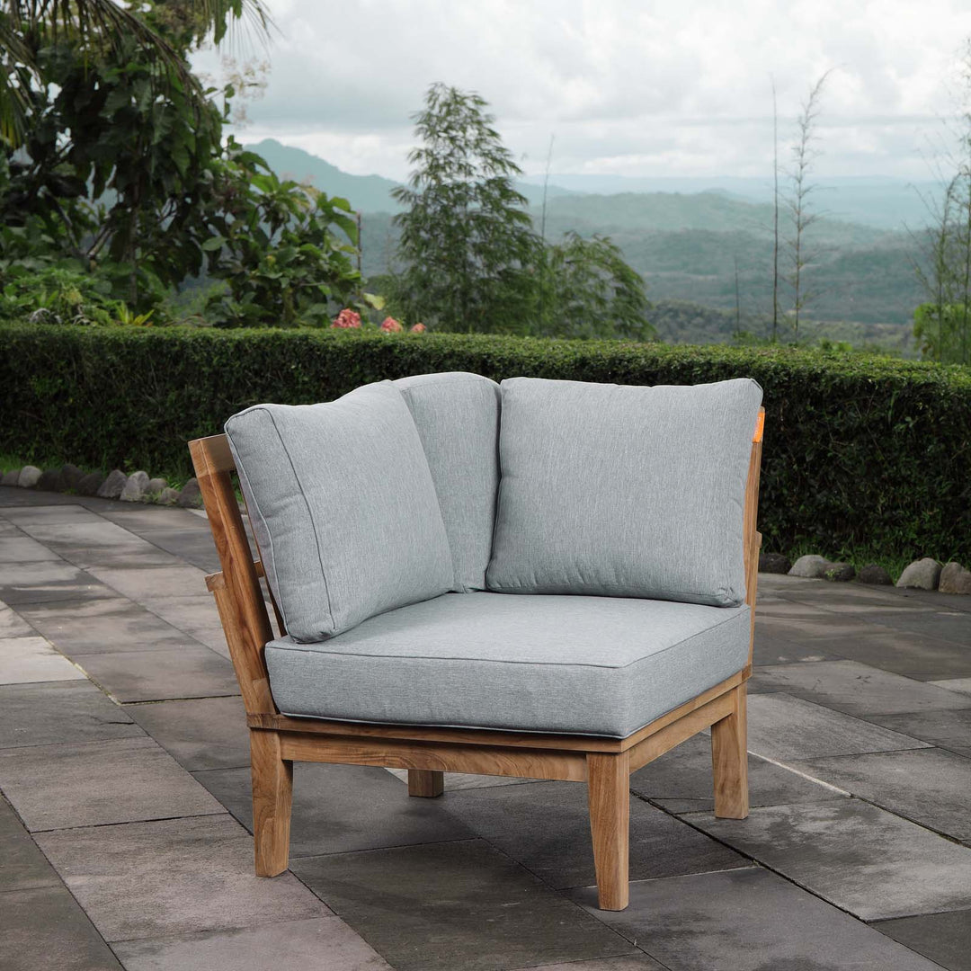 Malibu Outdoor Patio Teak Corner Sofa