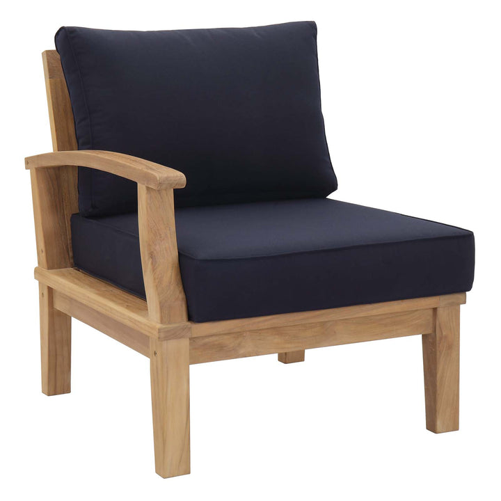 Marina Outdoor Patio Teak Lounger Sofa