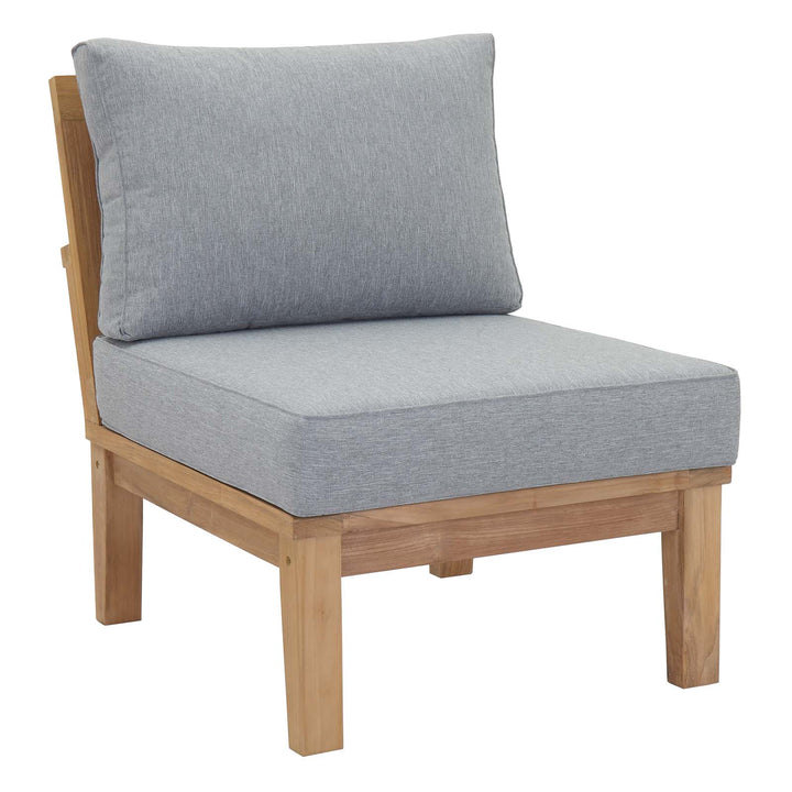 Mason Armless Outdoor Patio Teak Sofa