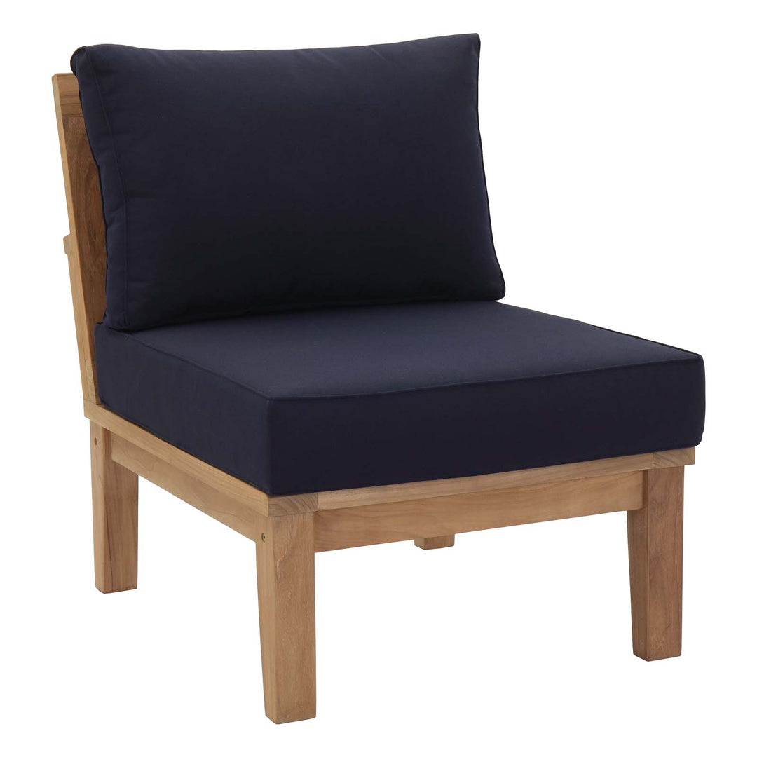 Mason Armless Outdoor Patio Teak Sofa