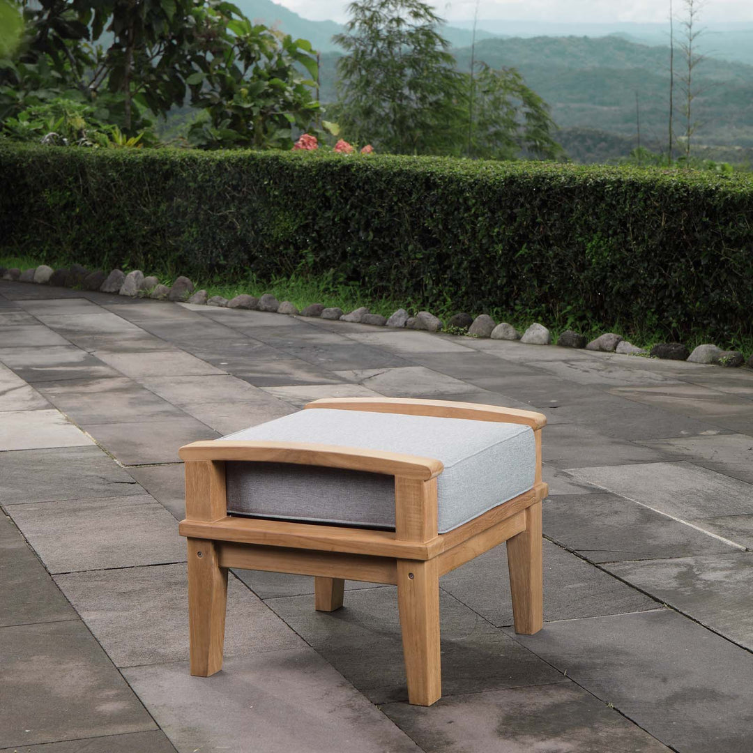 Malibu Outside Patio Teak Ottoman