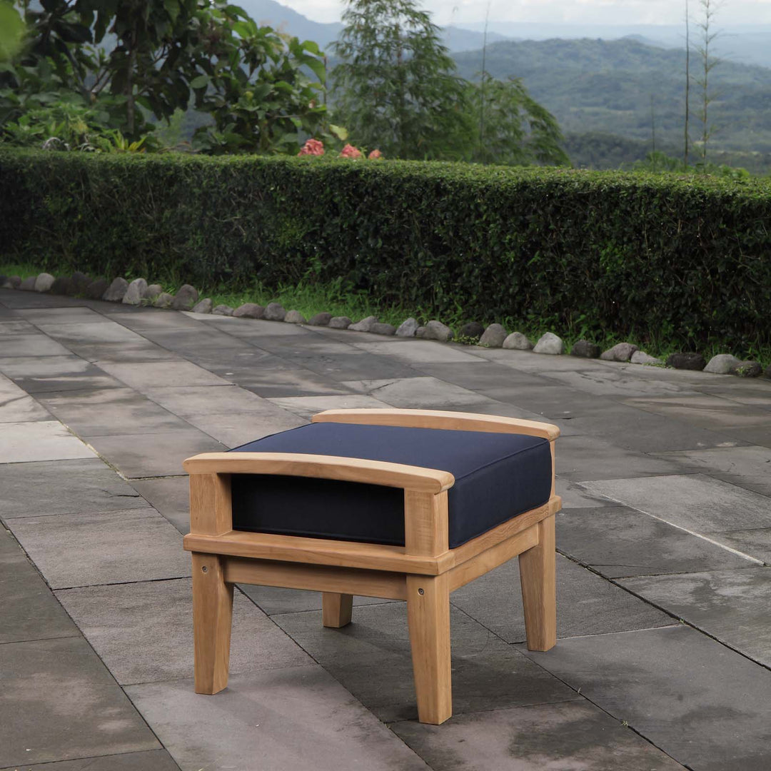 Malibu Outside Patio Teak Ottoman