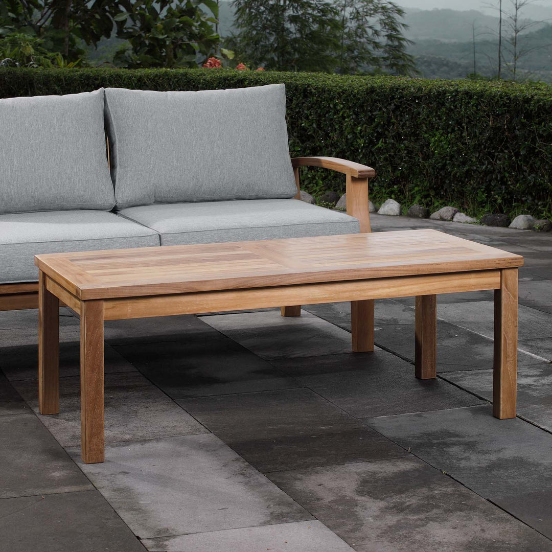 Monaco Open-air Platform Teak Rectangle Coffee Table