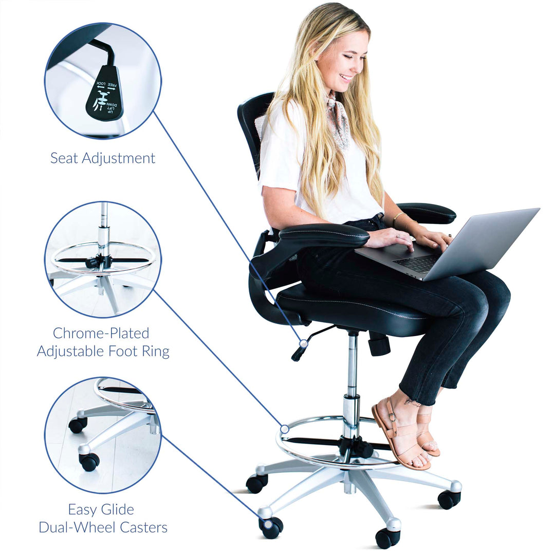 Aspire Vinyl Drafting Chair