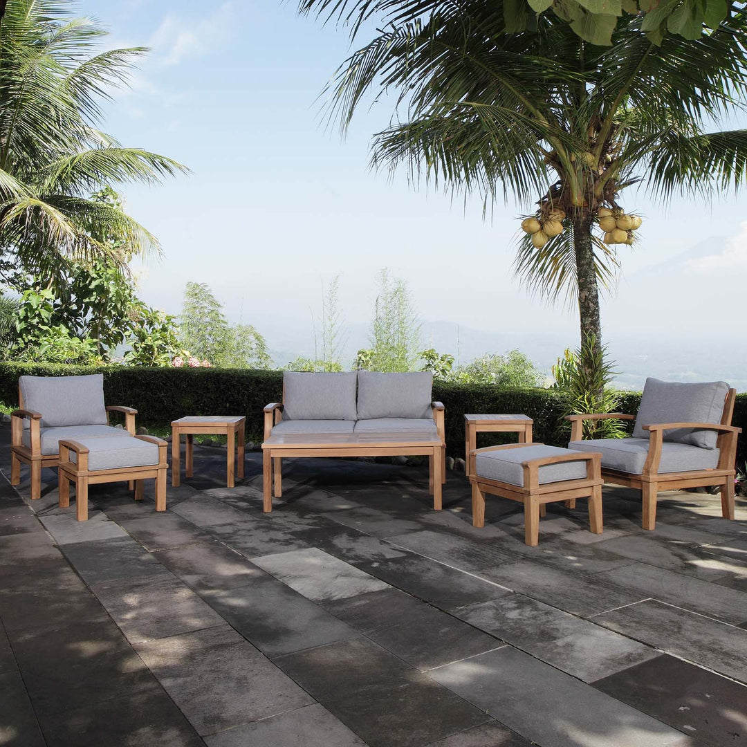 Malibu 8 Piece Outdoor Patio Teak Set