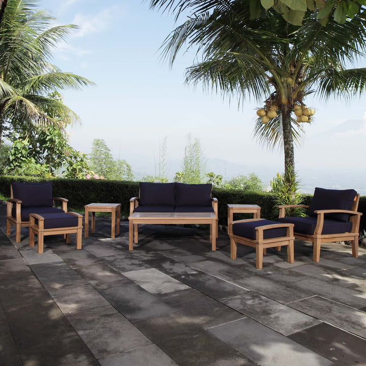 Malibu 8 Piece Outdoor Patio Teak Set