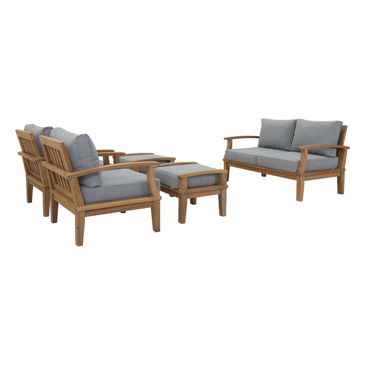 Monterey 5 Piece Outdoor Patio Teak Set