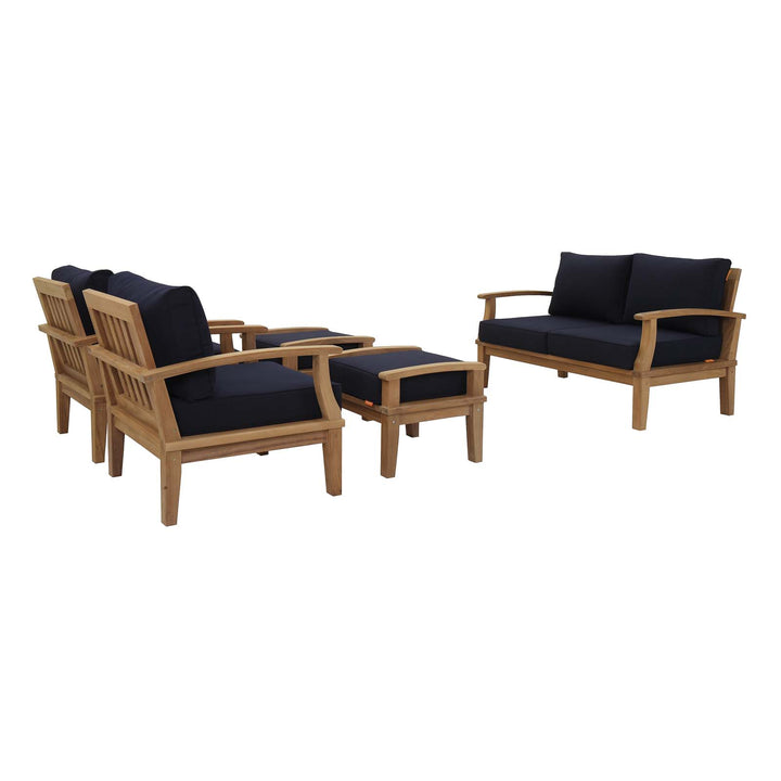 Monterey 5 Piece Outdoor Patio Teak Set