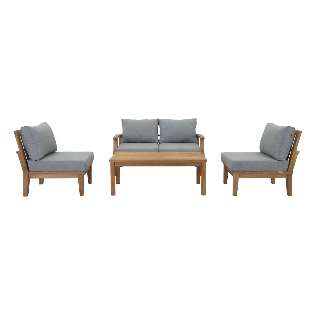 Marina 5 Piece Patio Teak Seating Set