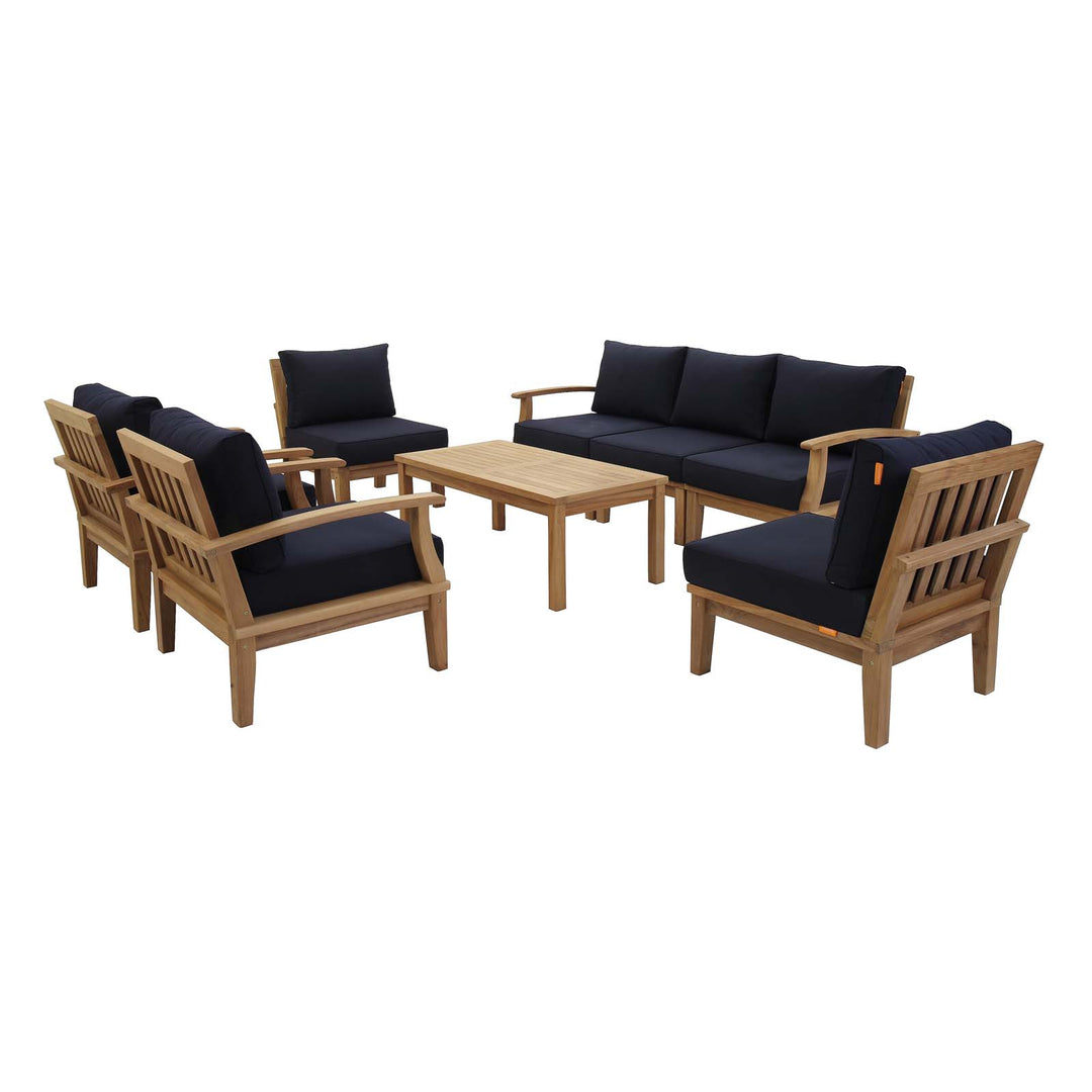 Marbella 8 Piece Outdoor Patio Teak Set