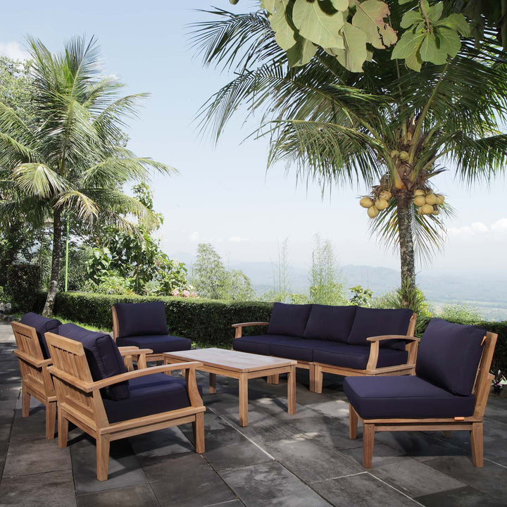 Marbella 8 Piece Outdoor Patio Teak Set