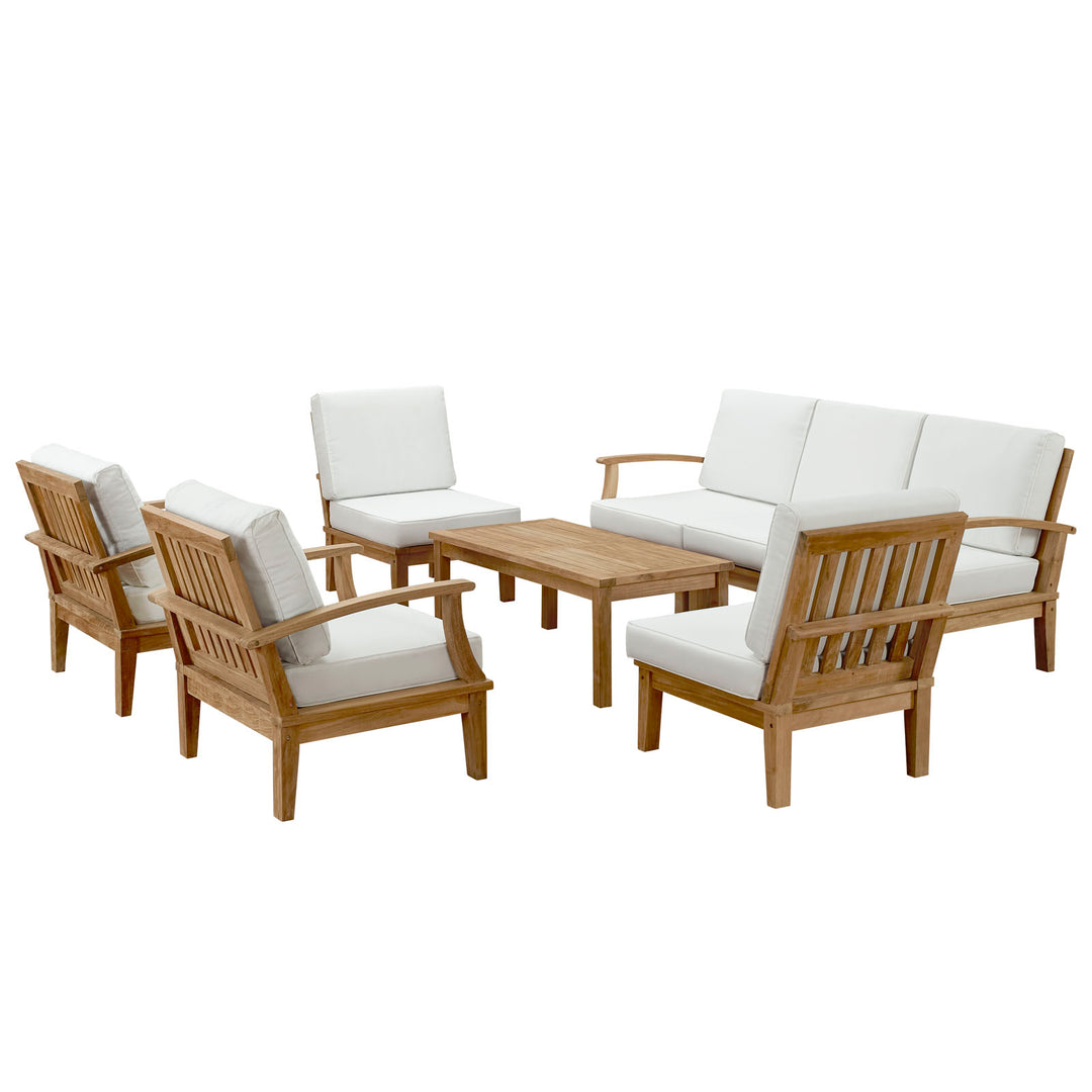 Marbella 8 Piece Outdoor Patio Teak Set