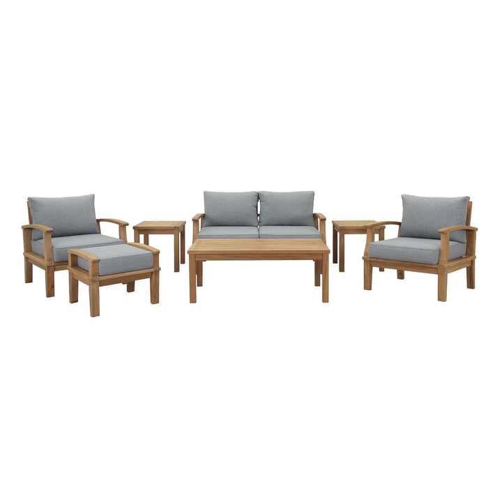 Monaco 7 Piece Outdoor Patio Teak Set