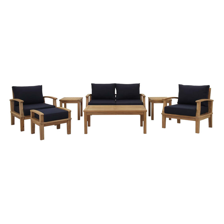 Monaco 7 Piece Outdoor Patio Teak Set