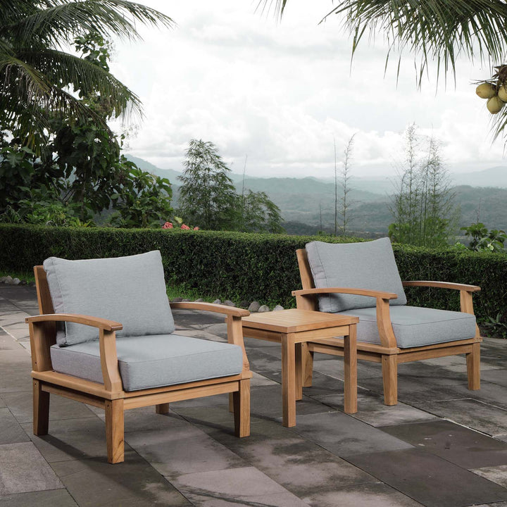 Malibu 3 Piece Outdoor Patio Teak Set