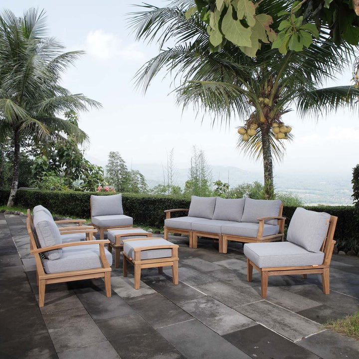 Monaco 9 Piece Outdoor Patio Teak Set