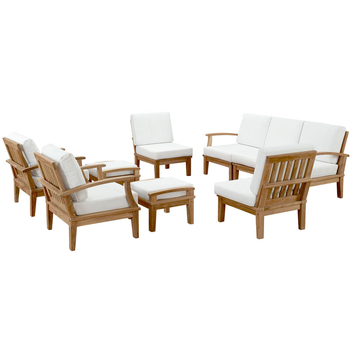 Monaco 9 Piece Outdoor Patio Teak Set