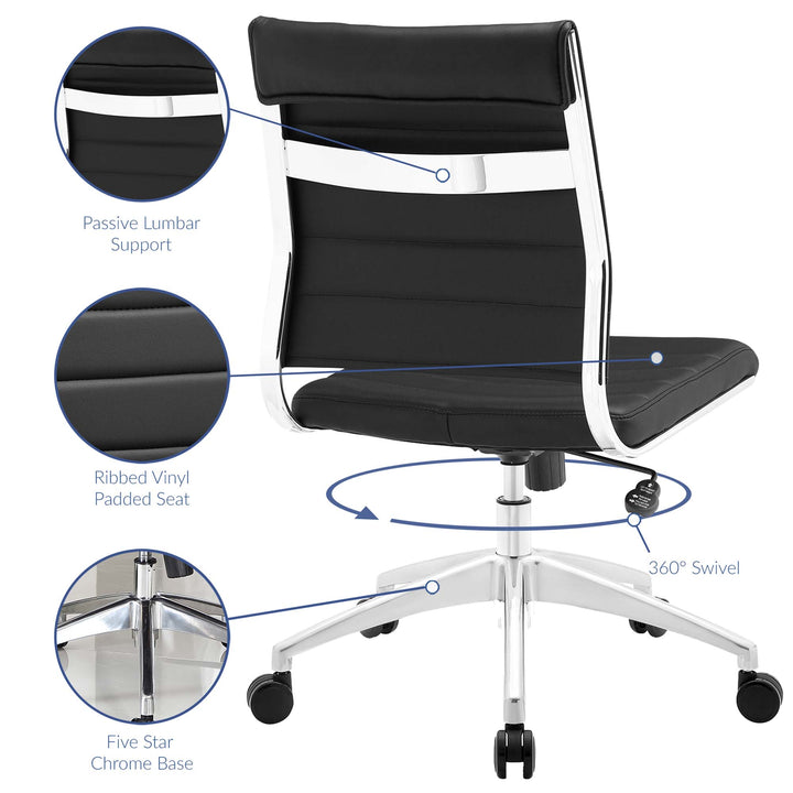 Jazz Armless Mid Back Office Chair