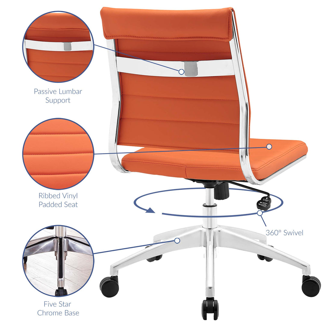 Jazz Armless Mid Back Office Chair