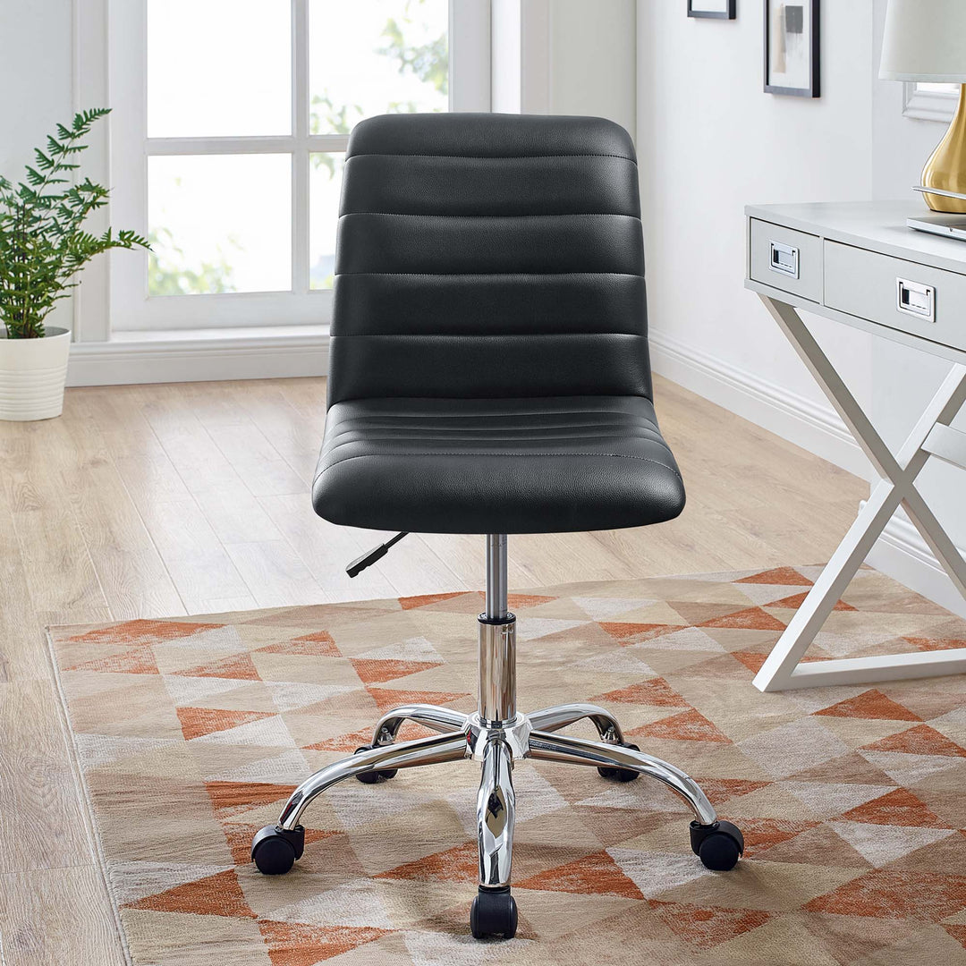 Ripple Retro Mid Back Vinyl Office Chair