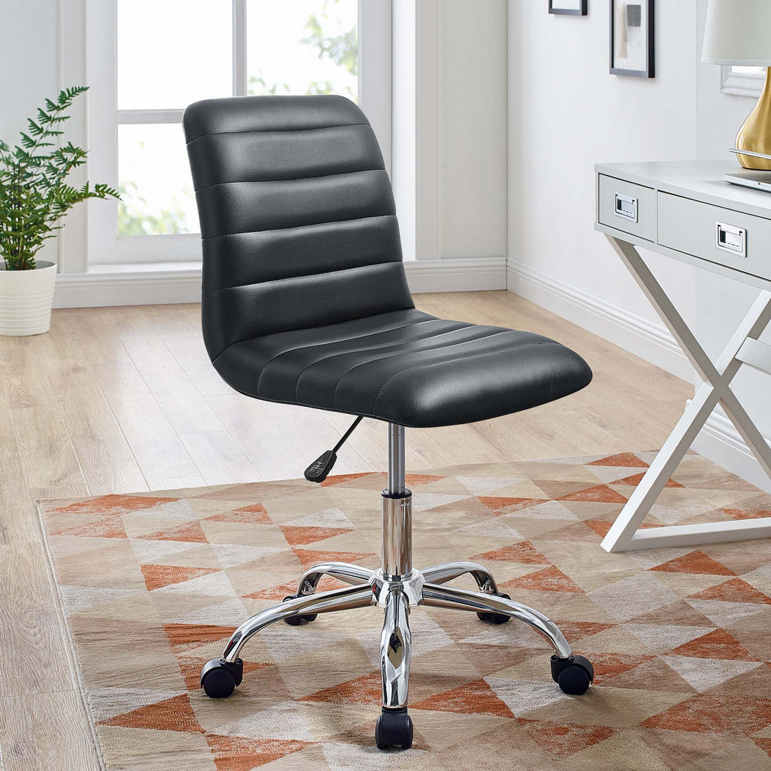 Ripple Retro Mid Back Vinyl Office Chair