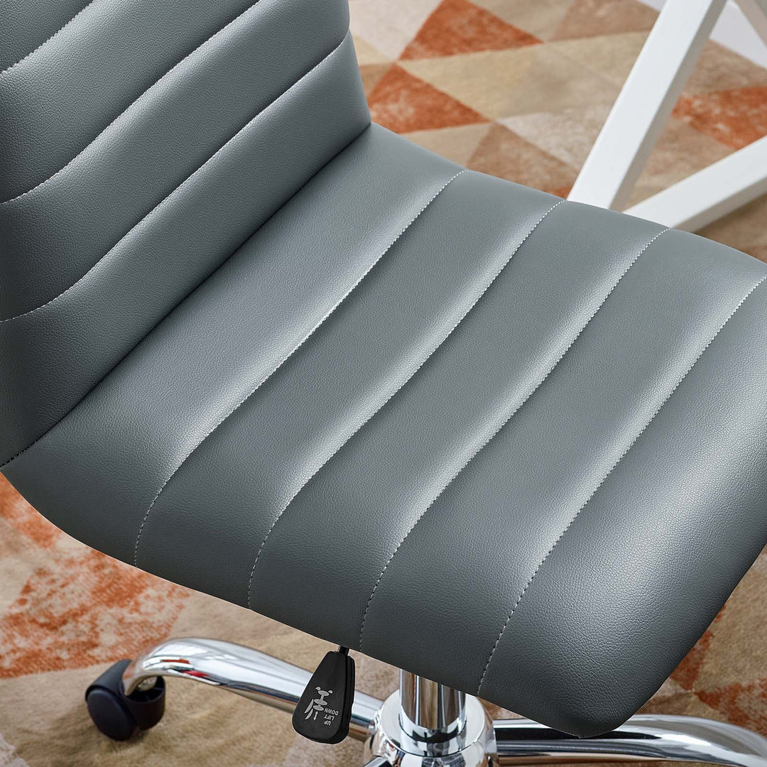 Ripple Retro Mid Back Vinyl Office Chair