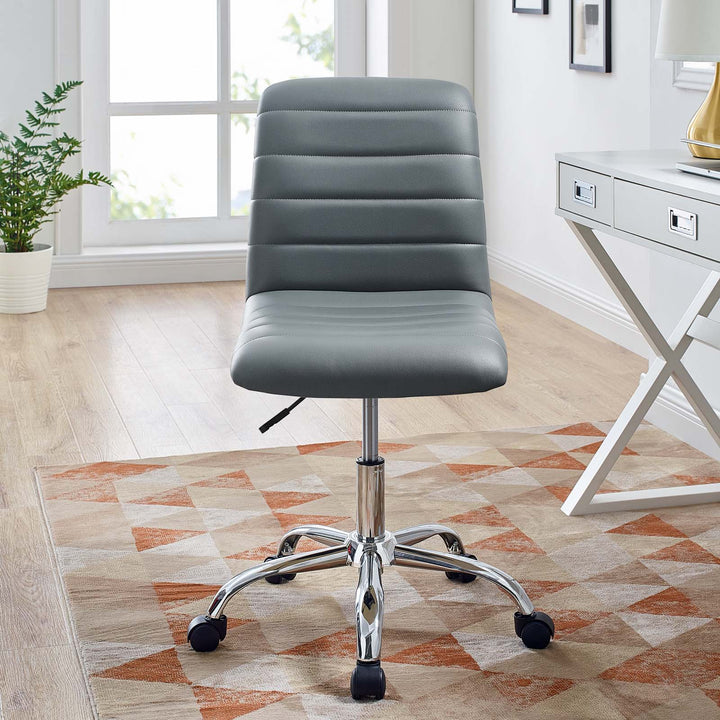 Ripple Retro Mid Back Vinyl Office Chair