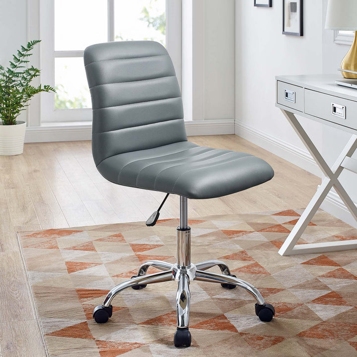 Ripple Retro Mid Back Vinyl Office Chair