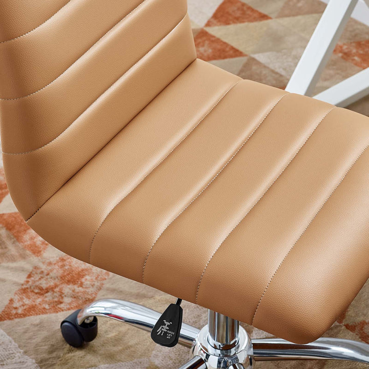 Ripple Retro Mid Back Vinyl Office Chair