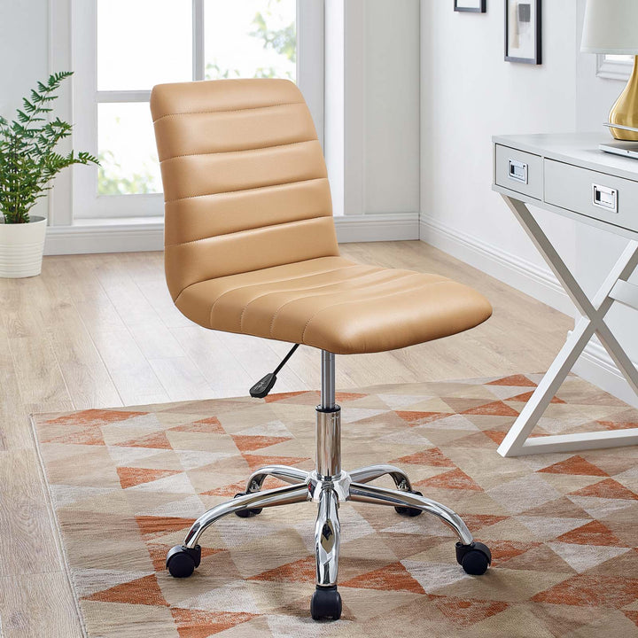 Ripple Retro Mid Back Vinyl Office Chair