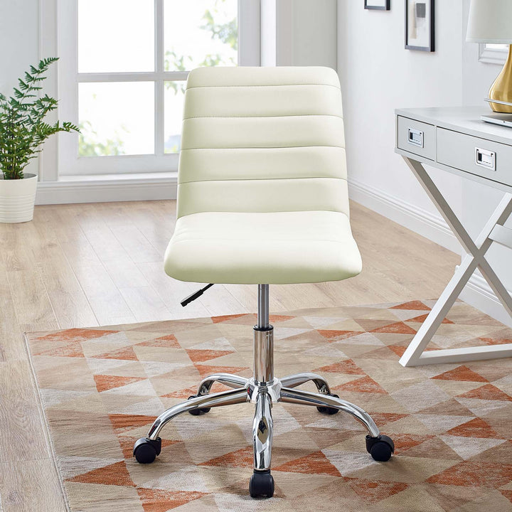 Ripple Retro Mid Back Vinyl Office Chair