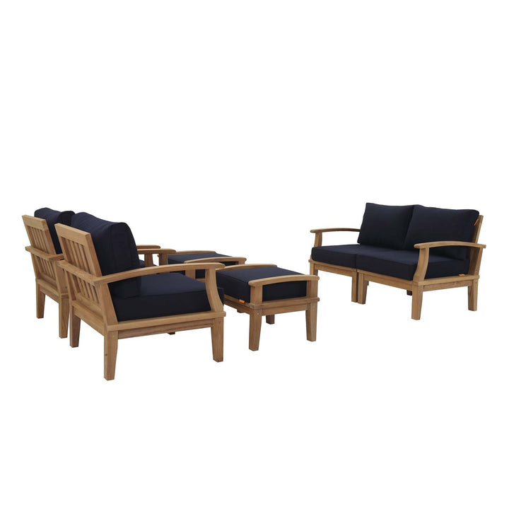 Mira 6 Piece Outdoor Patio Teak Set