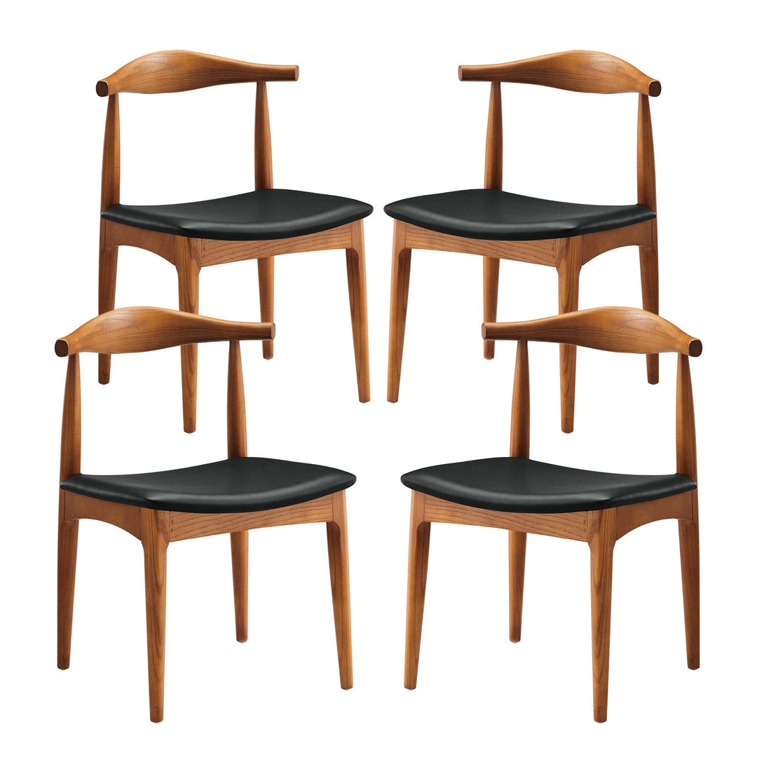 Talia Wood Dining Chairs Set of 4