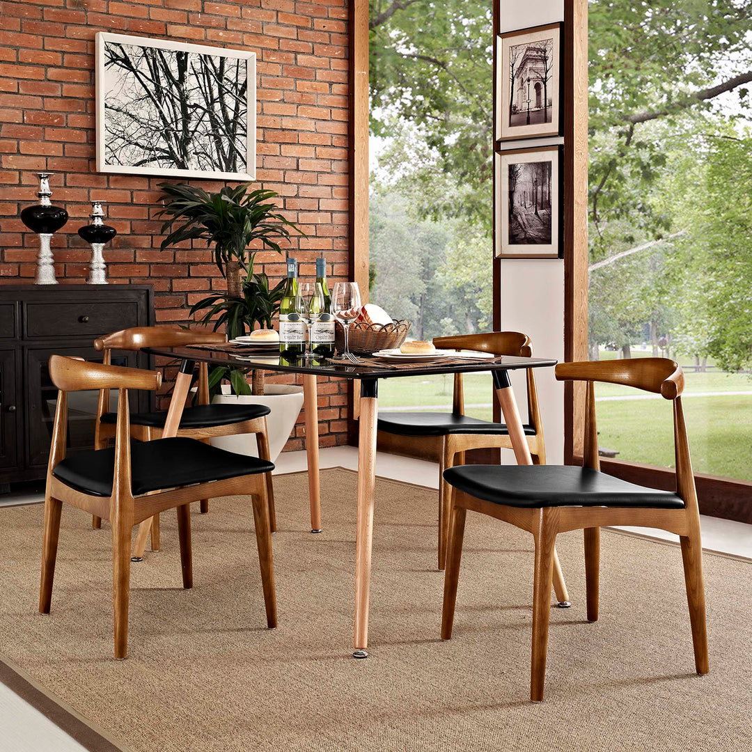 Talia Wood Dining Chairs Set of 4